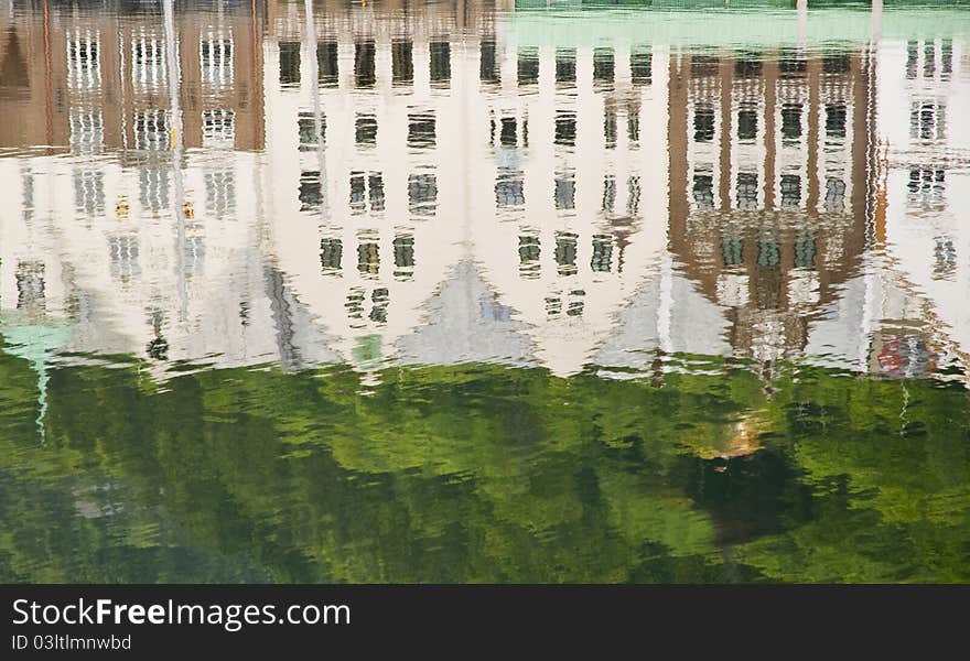 Reflections at Bryggen