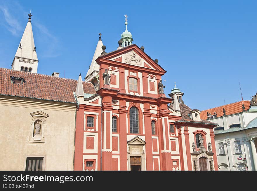 Saint George Basilica within the Castle of Prague