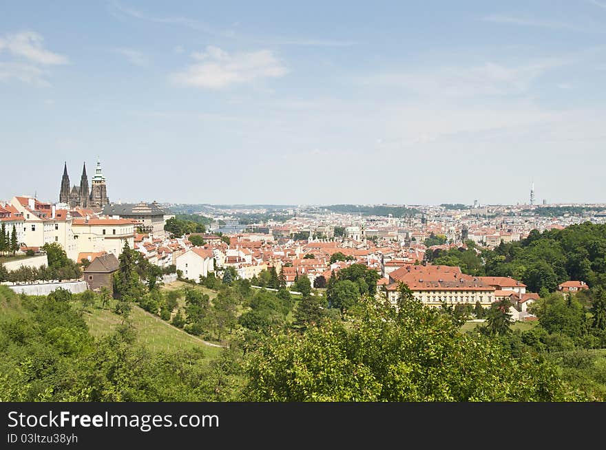 Prague Skyline From Petrin Hill