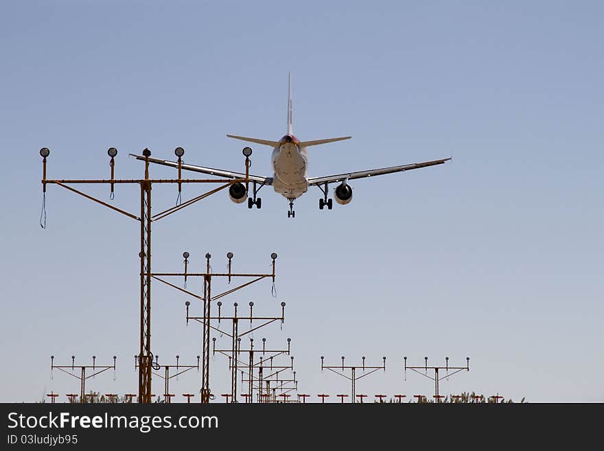 Plane landing