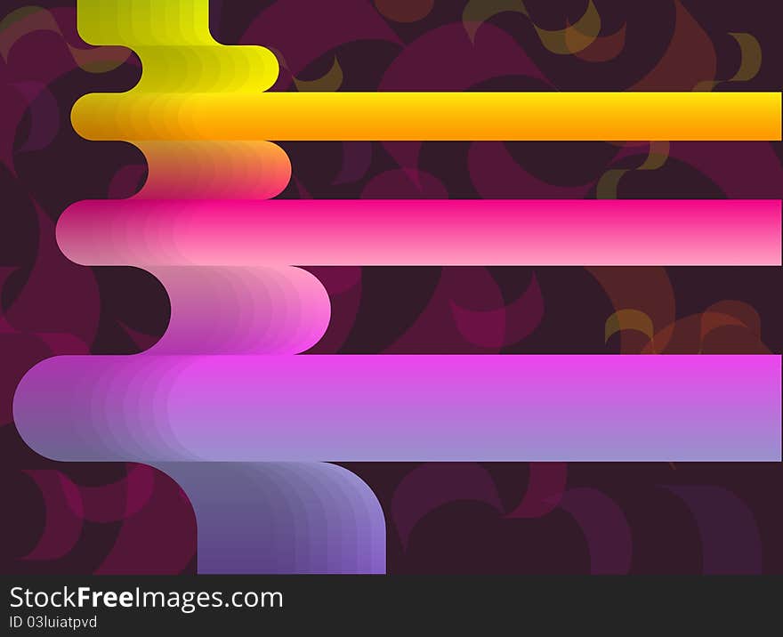 Colorful background of creative shapes. Colorful background of creative shapes