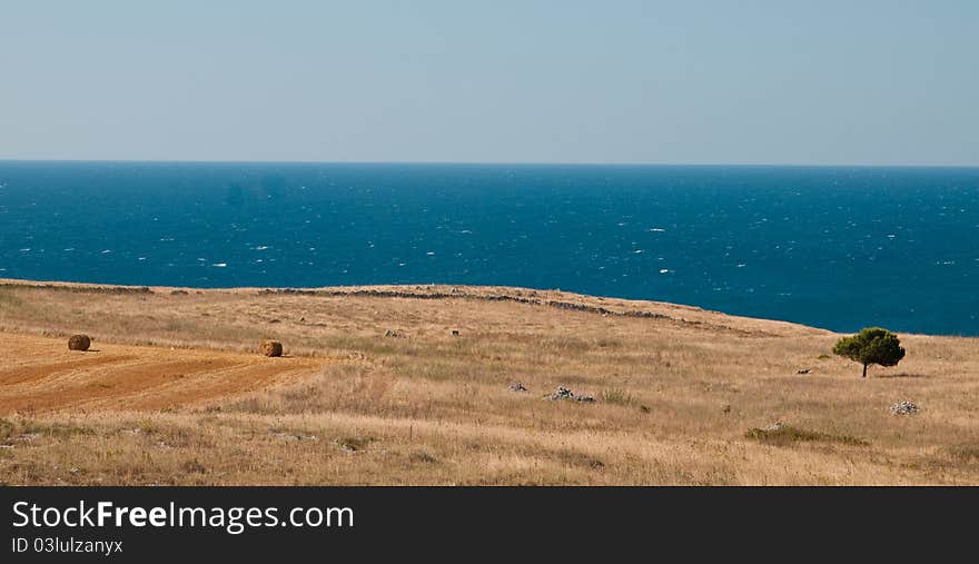 View on a coastline in Puglia region, Italy. View on a coastline in Puglia region, Italy