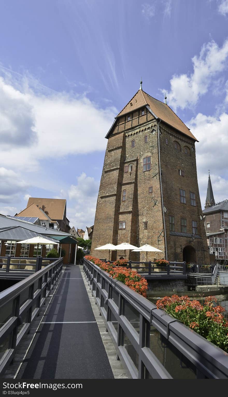 The old tower at Lueneburg in northern Germany was used as a storage place for a nearby mill in former times. The old tower at Lueneburg in northern Germany was used as a storage place for a nearby mill in former times.