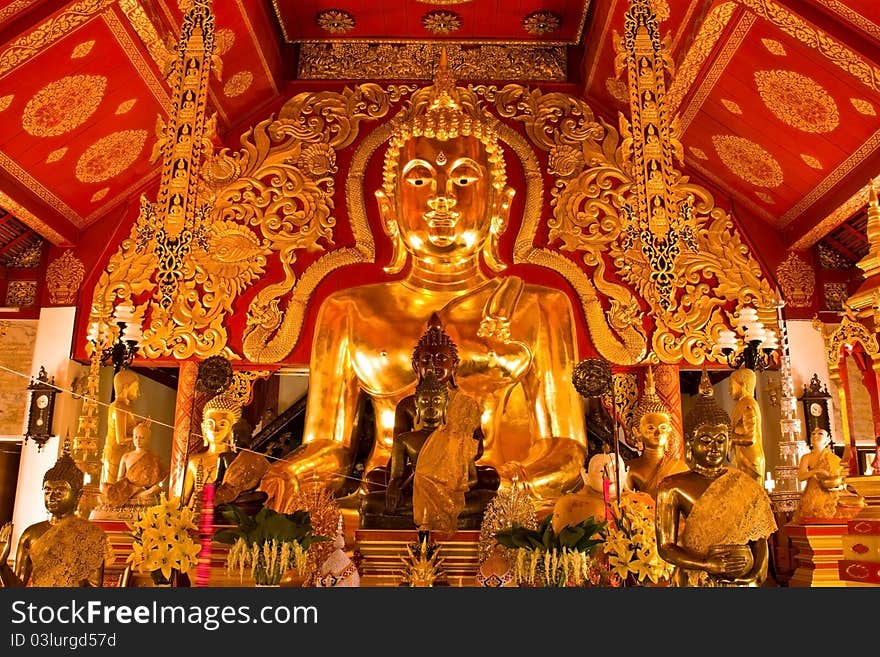 Statue of Buddha sit on the haunches in Thailand. Statue of Buddha sit on the haunches in Thailand