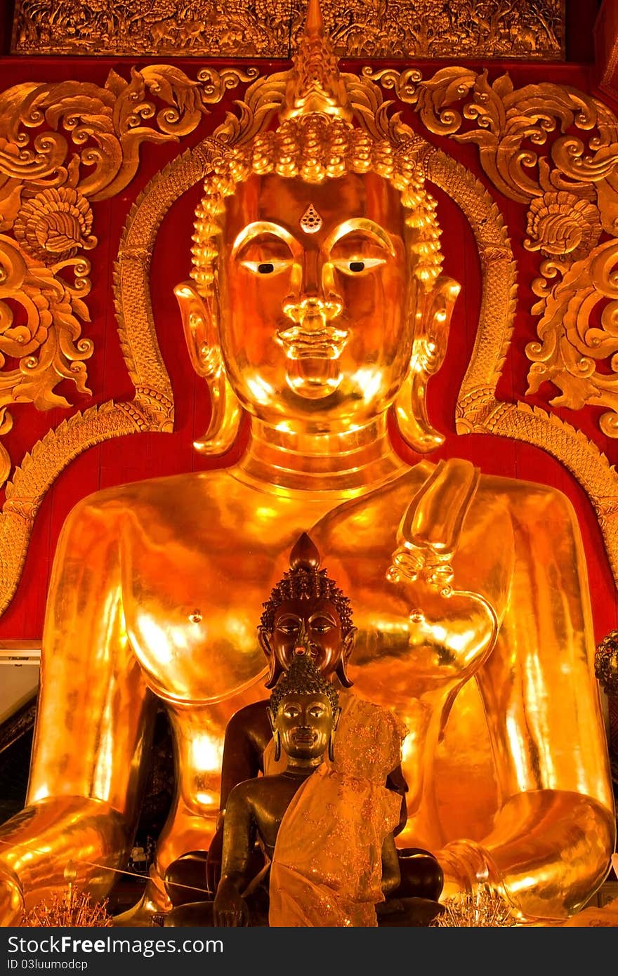 Statue of Buddha sit on the haunches in Thailand. Statue of Buddha sit on the haunches in Thailand