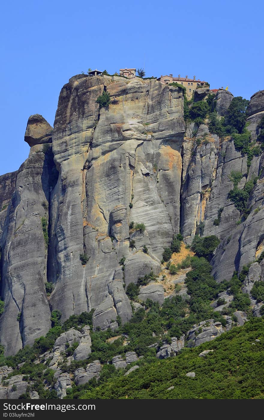 Monasteries on top Meteora rocks