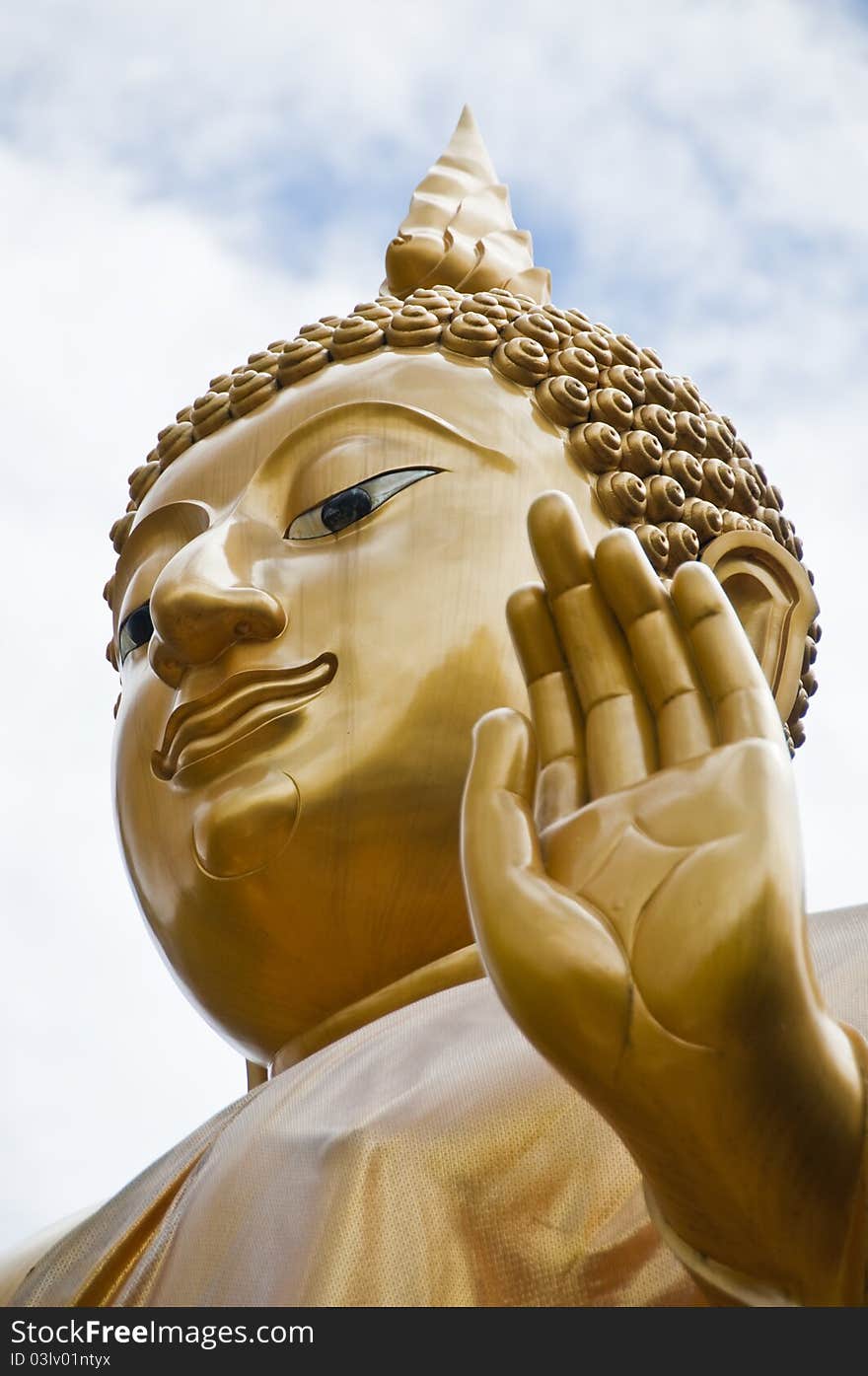 Golden buddha in northern Thailand