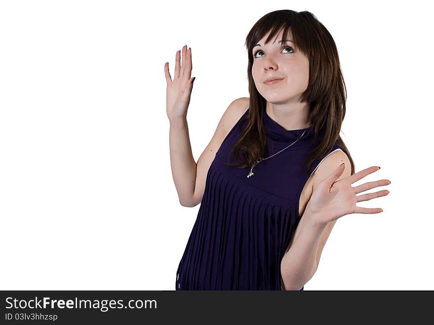 Girl with outstretched arms