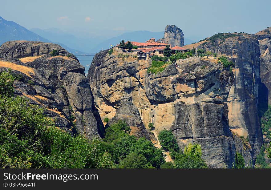 Meteora religious place in center Greece. Meteora religious place in center Greece