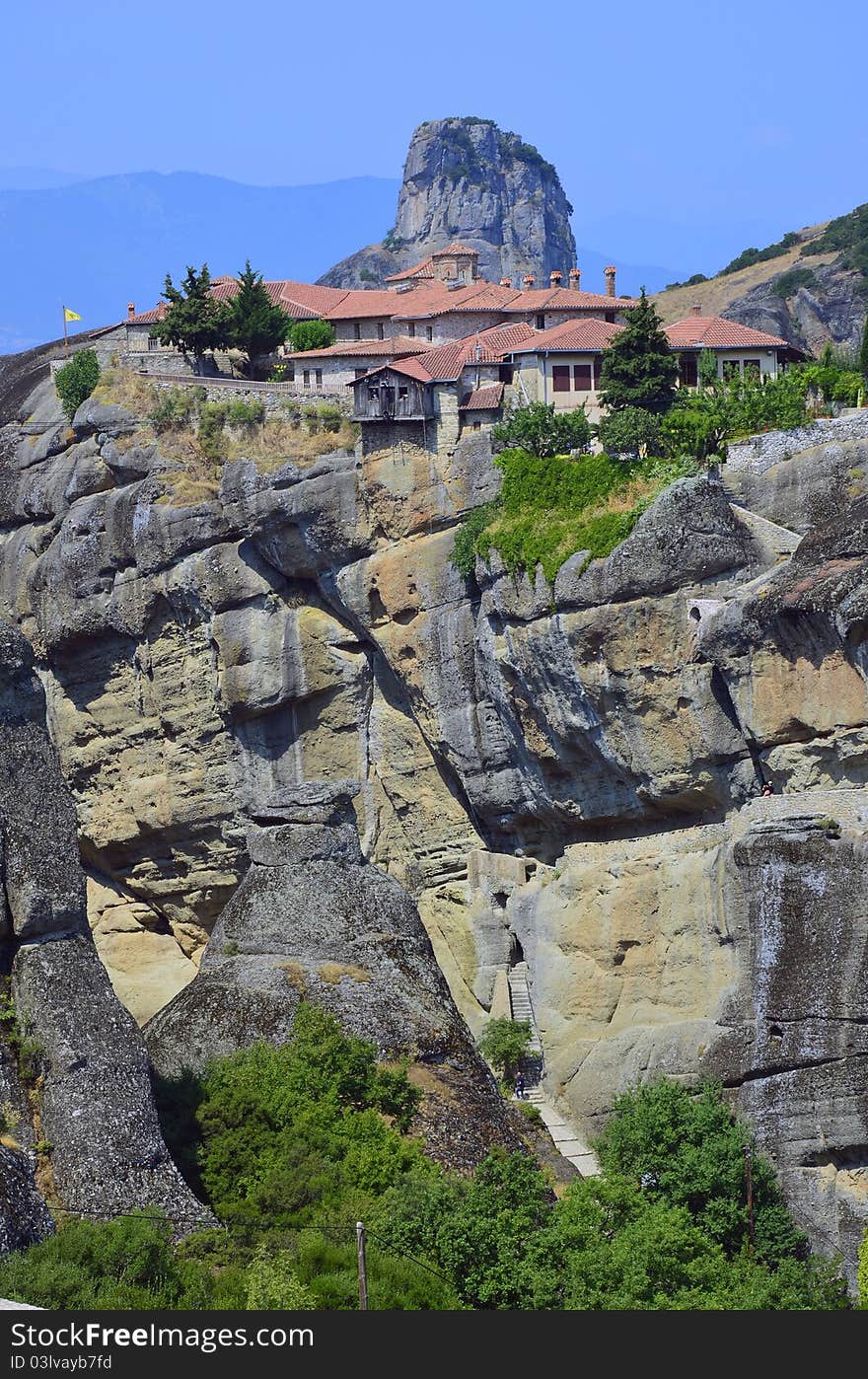 Monasteries on top Meteora rocks