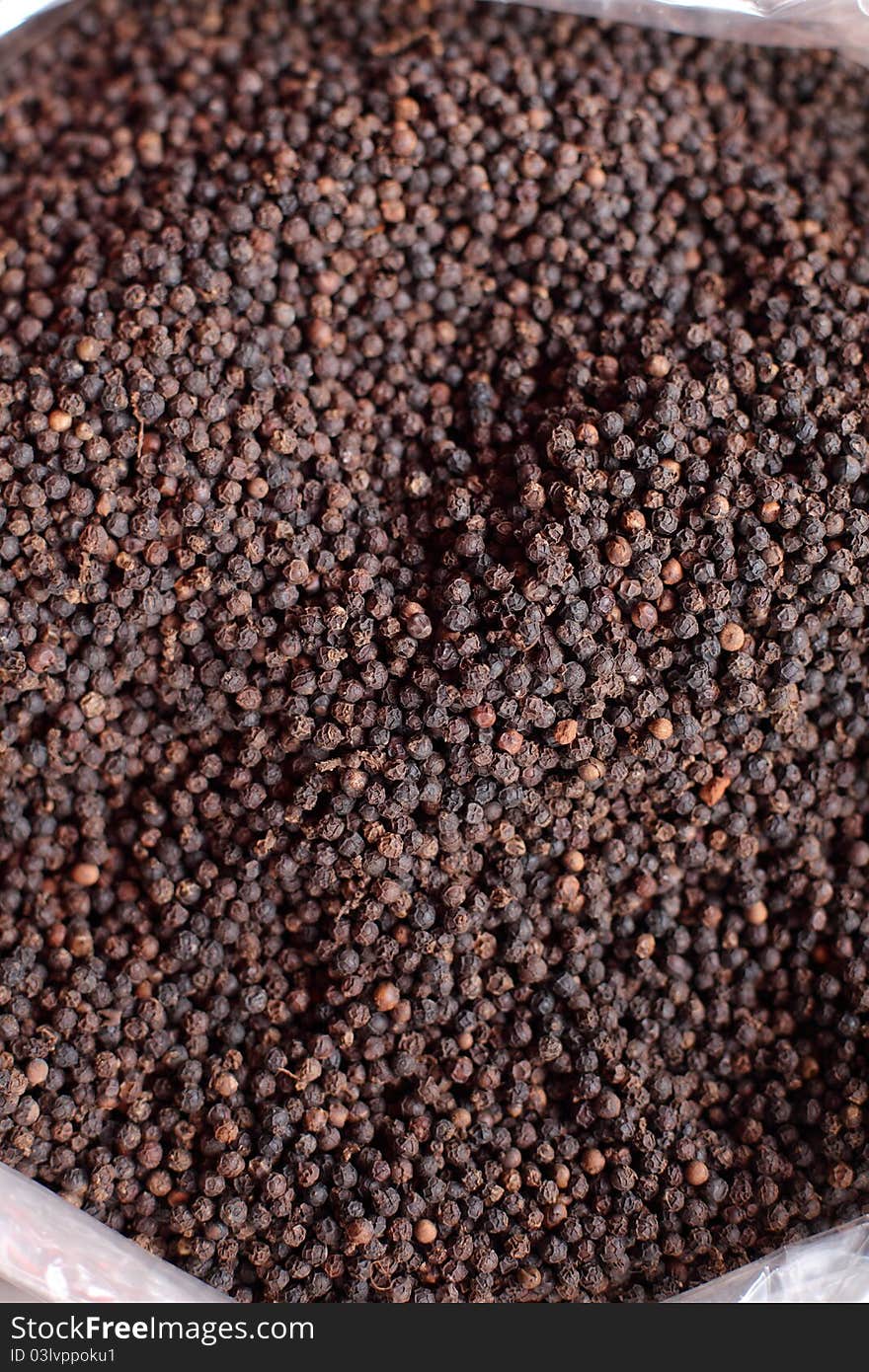 Black pepper in thai market