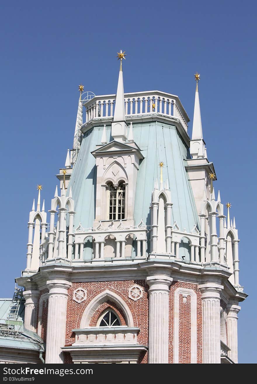 Tower Of The Grand Palace Of Tsaritsyno