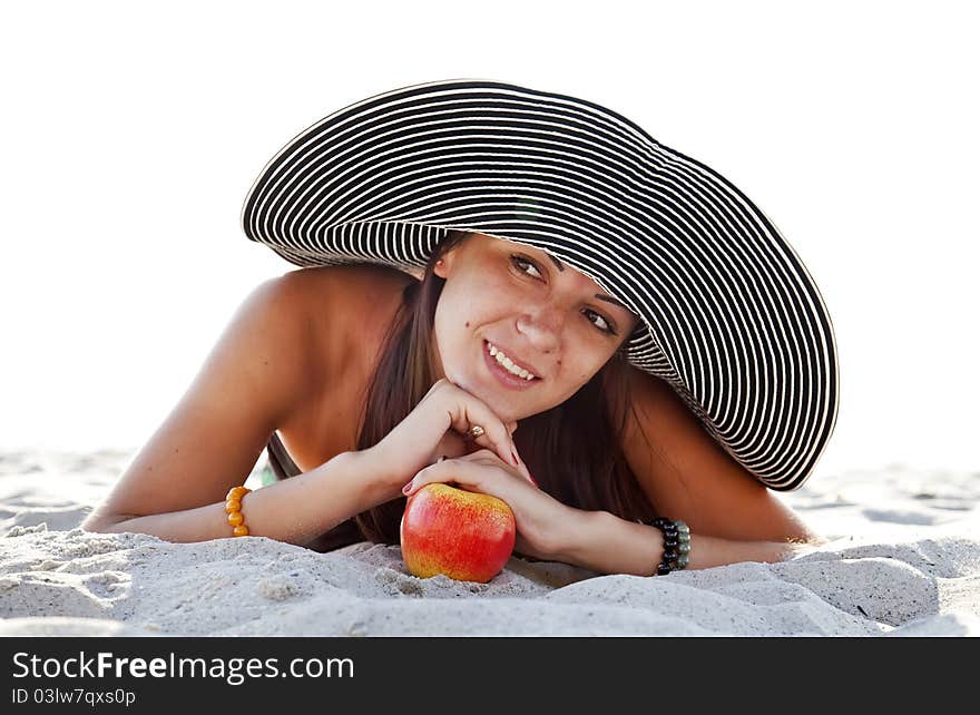 Beautiful Girl At Beach