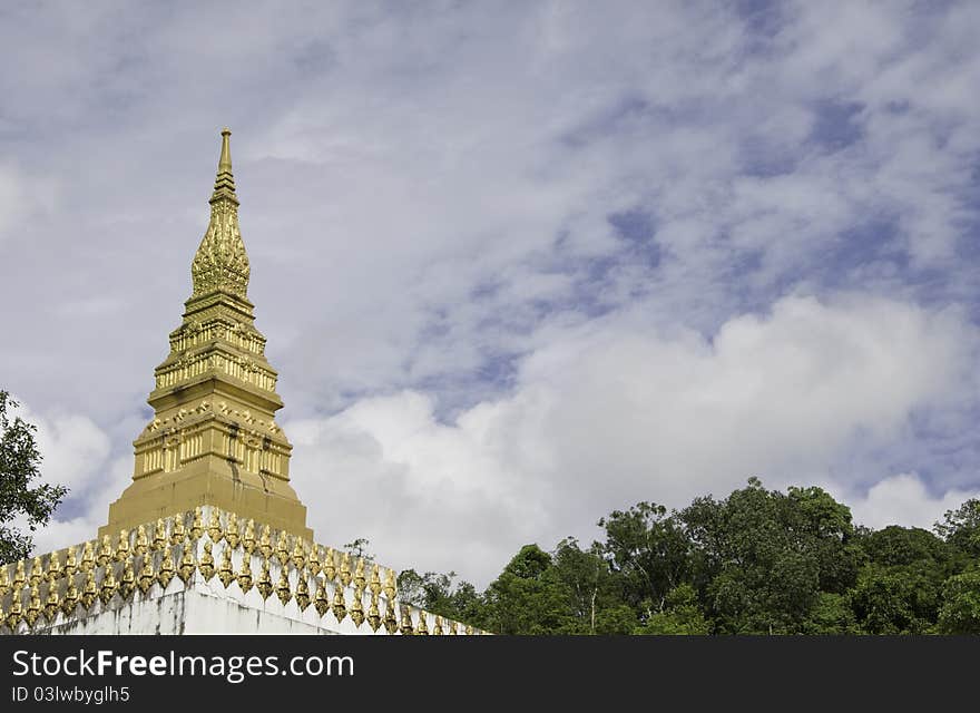 Buddist Temple with blue sky in Thailand. Buddist Temple with blue sky in Thailand