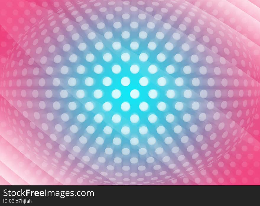 Blend blue and pink abstract dotted background. Blend blue and pink abstract dotted background