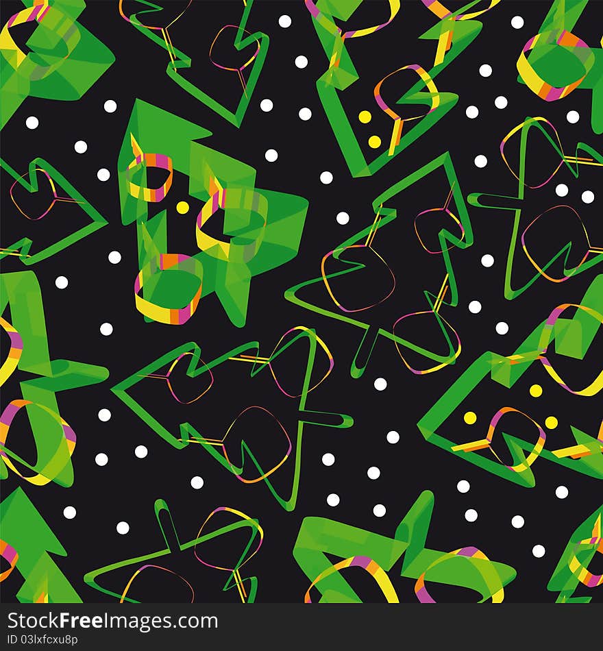 Seamless pattern from the christmas fur-trees combined from translucent bright tapes. A transparency were not used. Seamless pattern from the christmas fur-trees combined from translucent bright tapes. A transparency were not used.