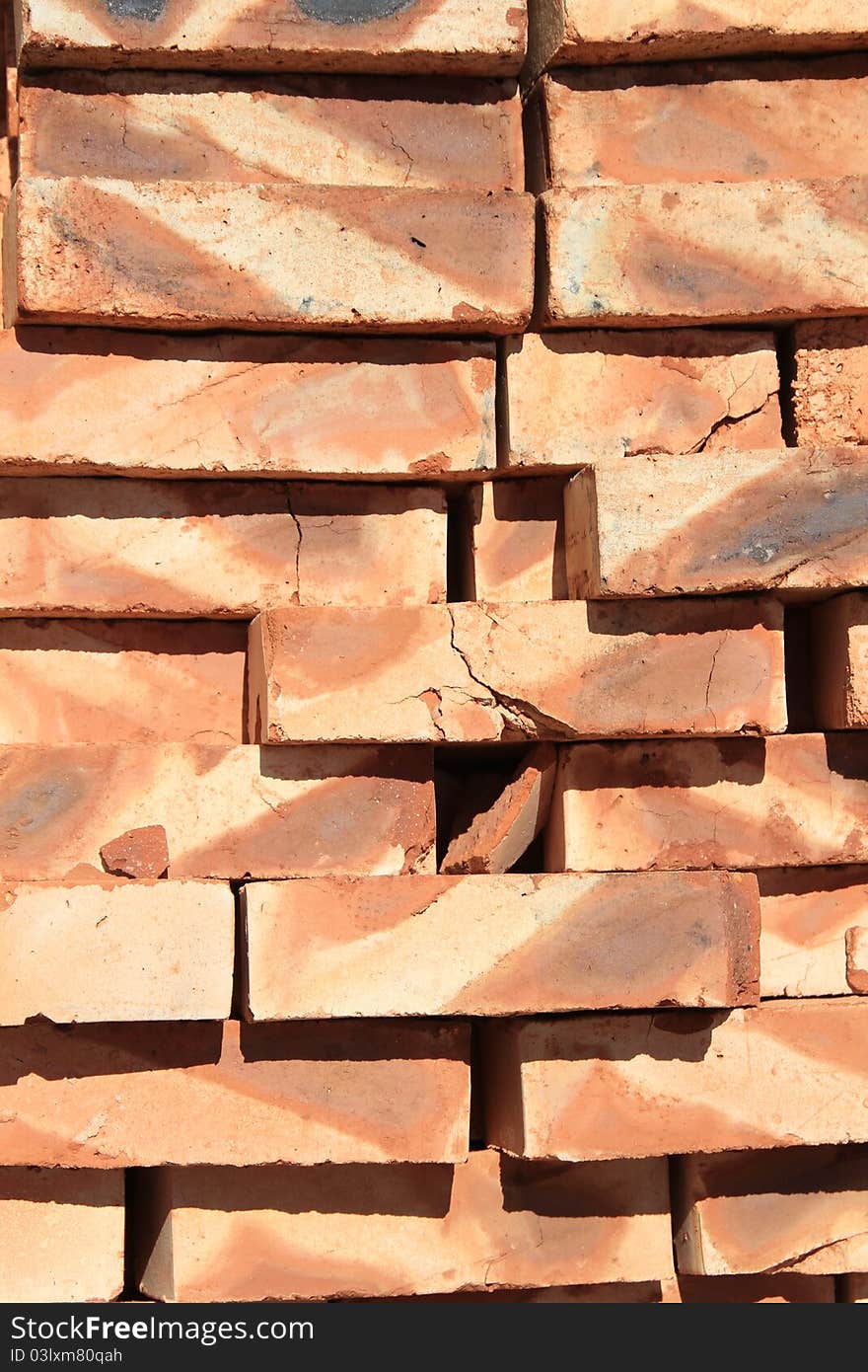 Brick stored on building a new home. Brick stored on building a new home.