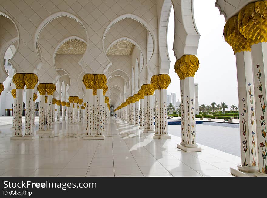 Sheikh Zayed Mosque in Abu Dhabi City