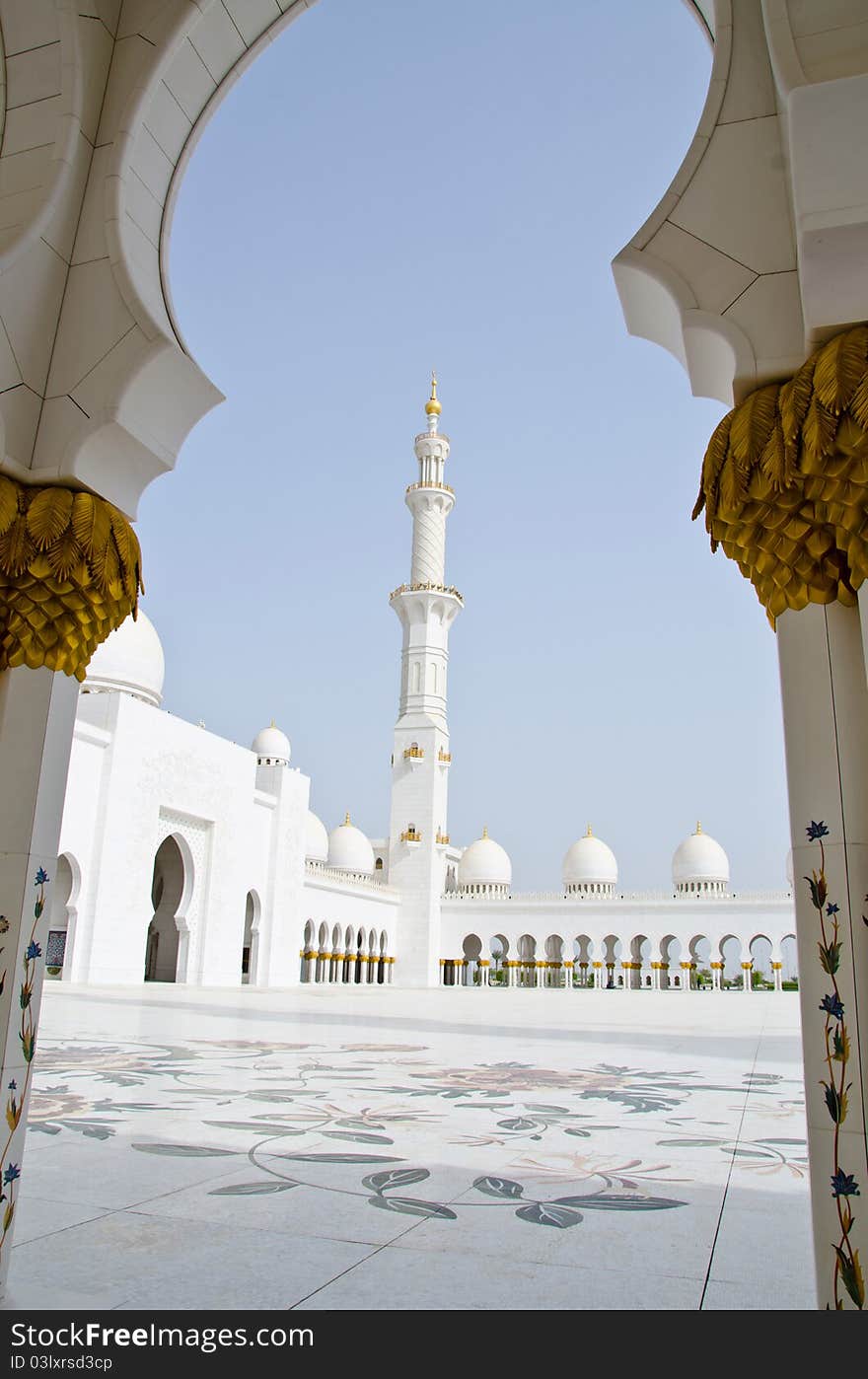 Sheikh Zayed Mosque In Abu Dhabi City