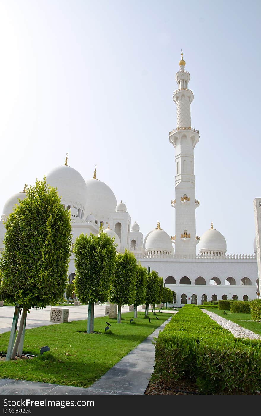 Sheikh Zayed Mosque in Abu Dhabi City