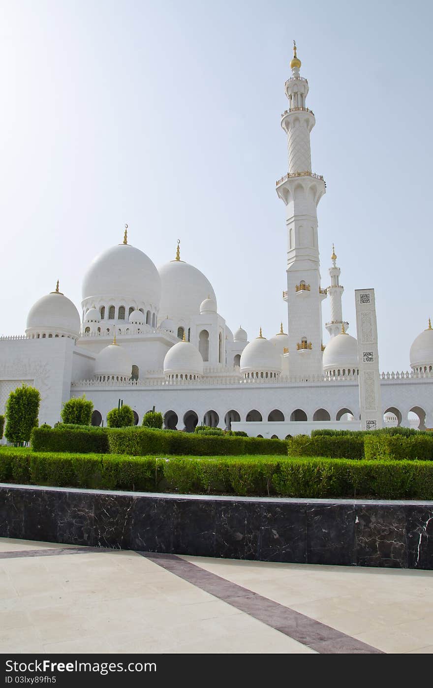 Sheikh Zayed Mosque in Abu Dhabi City