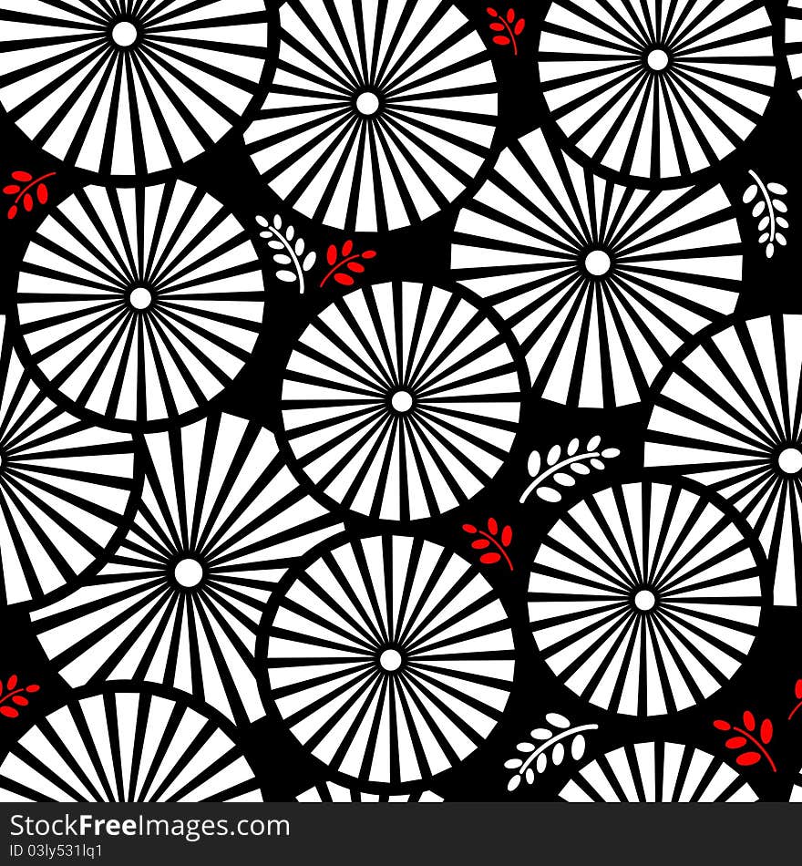 Seamless pattern with folk stylized flowers. Seamless pattern with folk stylized flowers