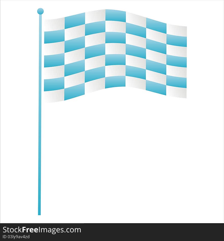 Blue flag icon