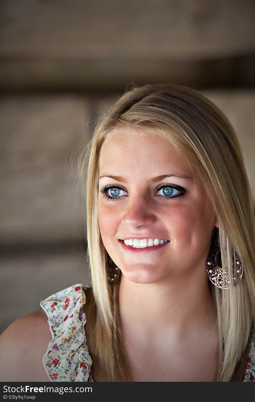 Portrait of beautiful smiling teenage girl. Portrait of beautiful smiling teenage girl.