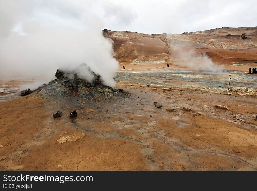 Hverir Geothermal Area Sometimes known as Hverarönd this spot is adjacent to the Ring Road near Krafla. Hverir Geothermal Area Sometimes known as Hverarönd this spot is adjacent to the Ring Road near Krafla