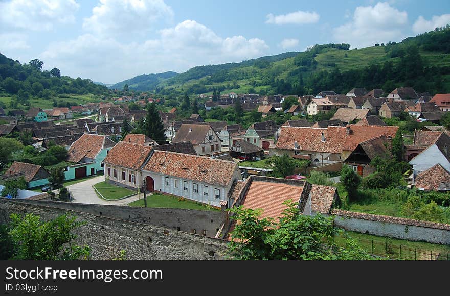 View of Biertan Village, Sigashoara