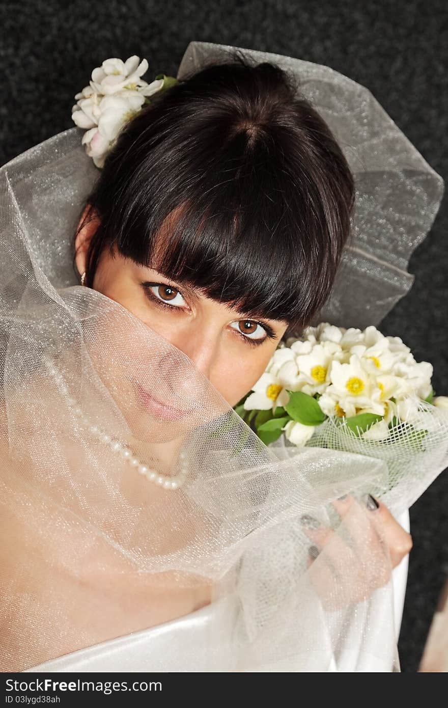 Bride with a bouquet