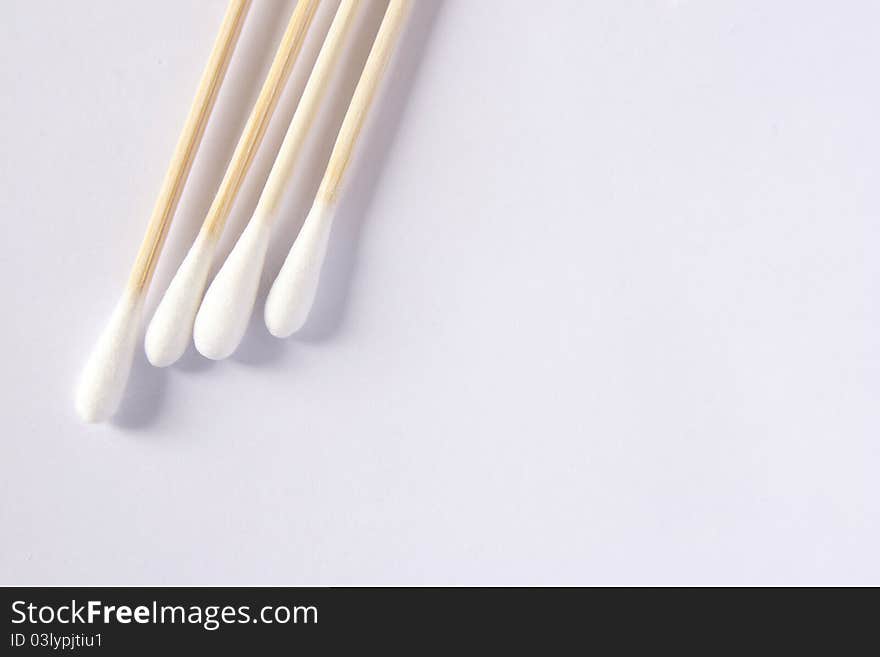 Cotton swabs used for cleaning ear