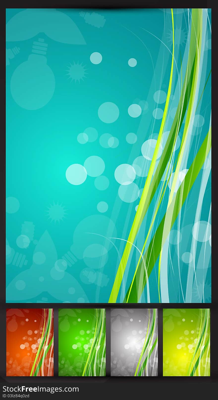 Vector absract green background