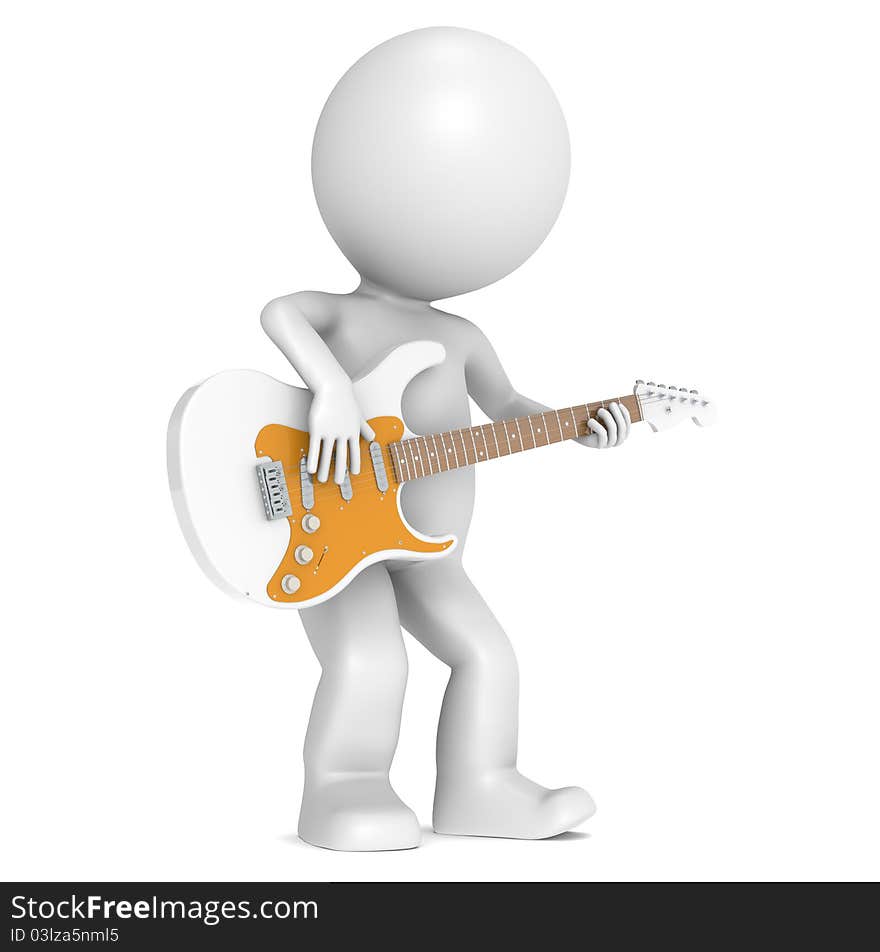 3D Little Human Character and his Strat