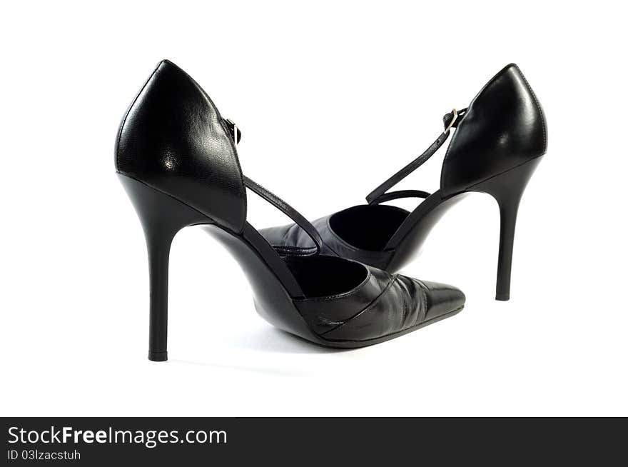 Woman black shoe