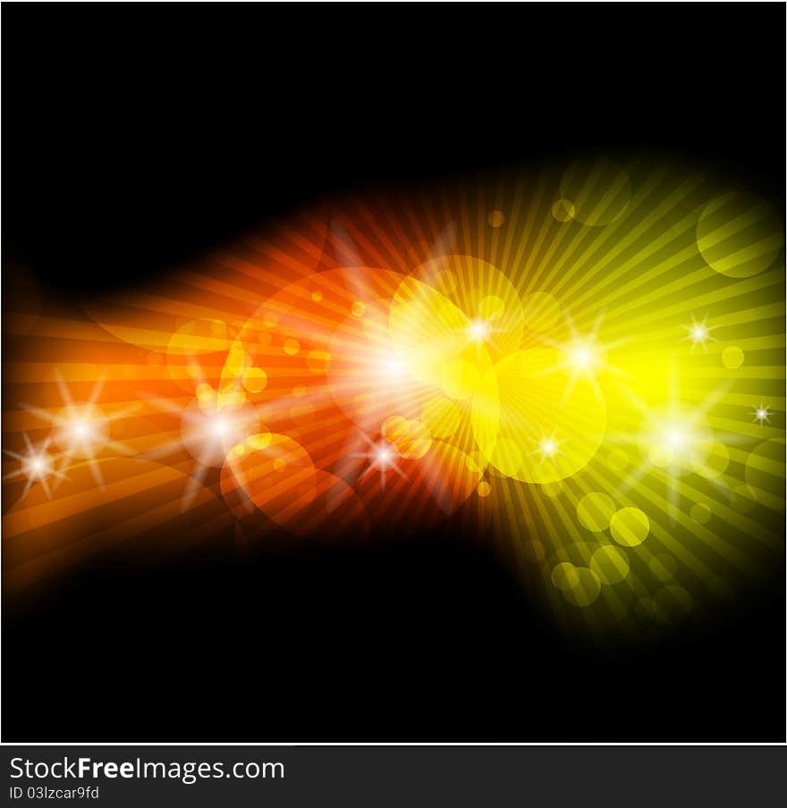 Abstract space glowing background