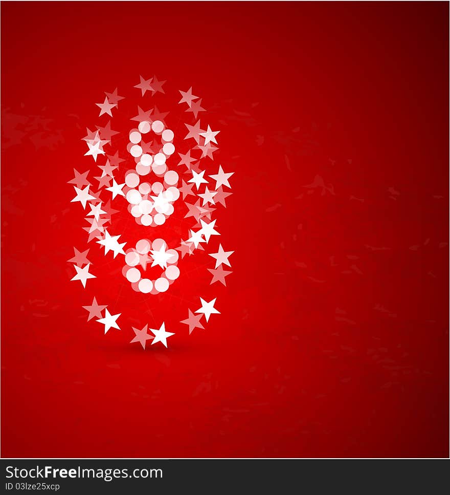 Red Christmas Vector Background