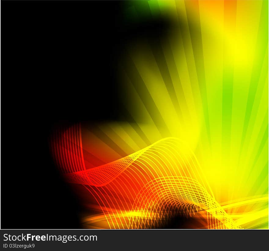 Abstract space glowing background