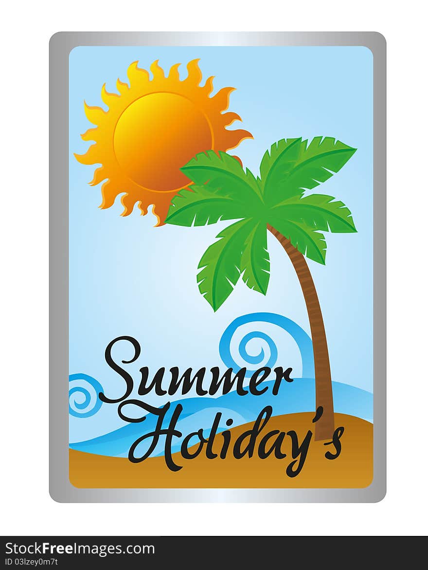 Summer holidays tag