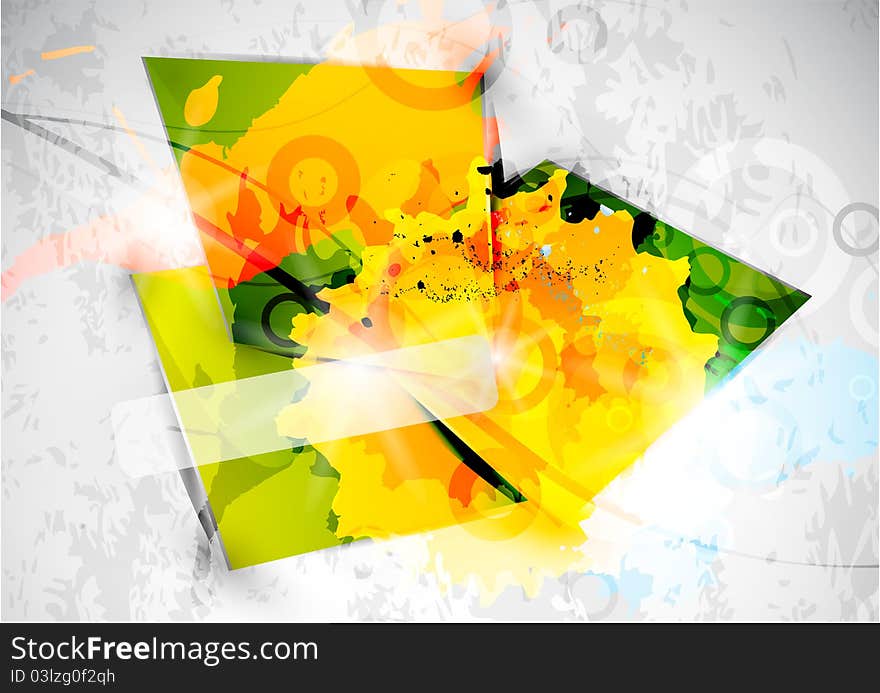 Vector Square Abstract Background