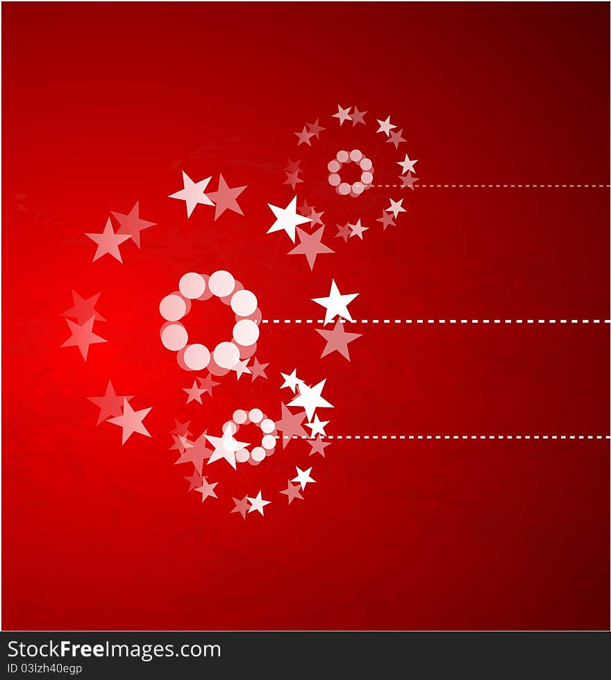 Red Christmas Vector Background