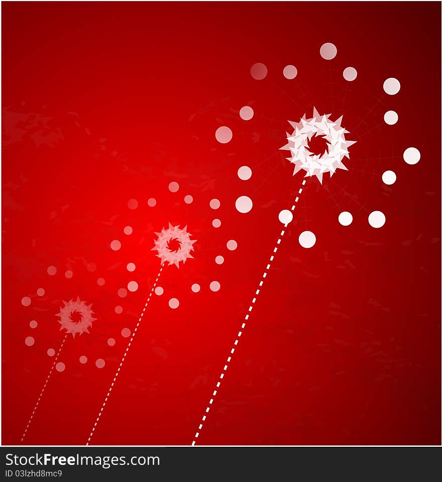 Red Christmas Vector Background