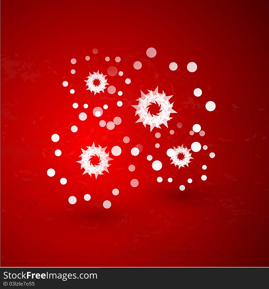 Red Christmas Vector Background