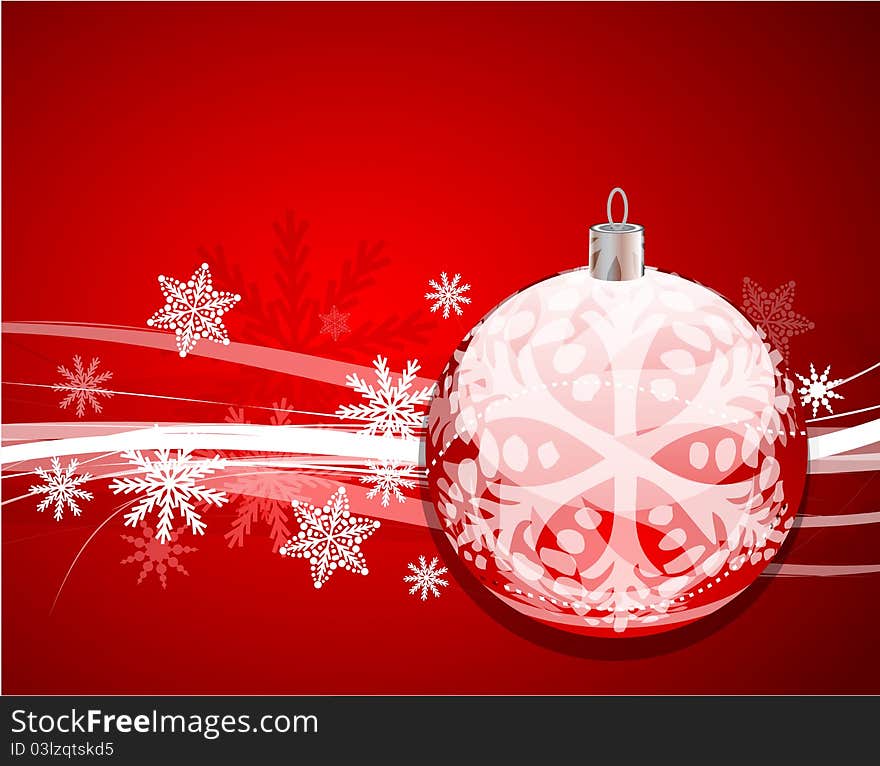 Red Christmas Vector Background