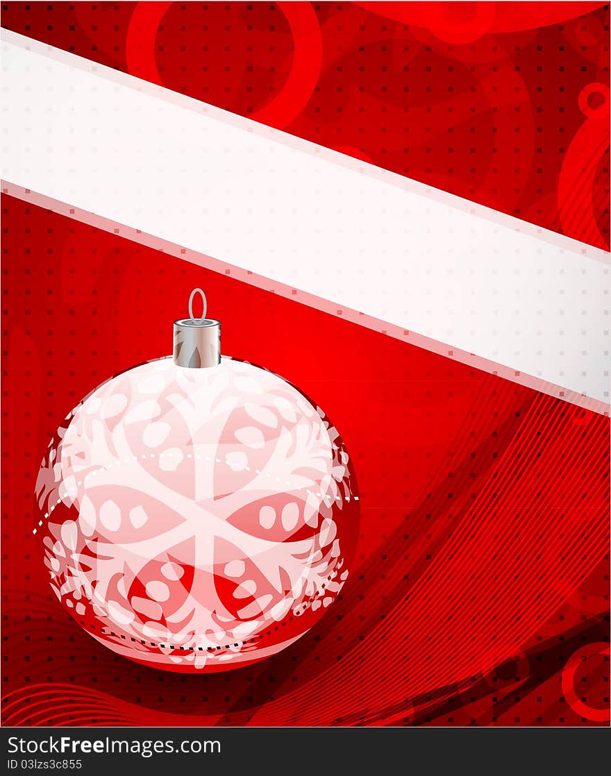 Red Christmas Vector Background