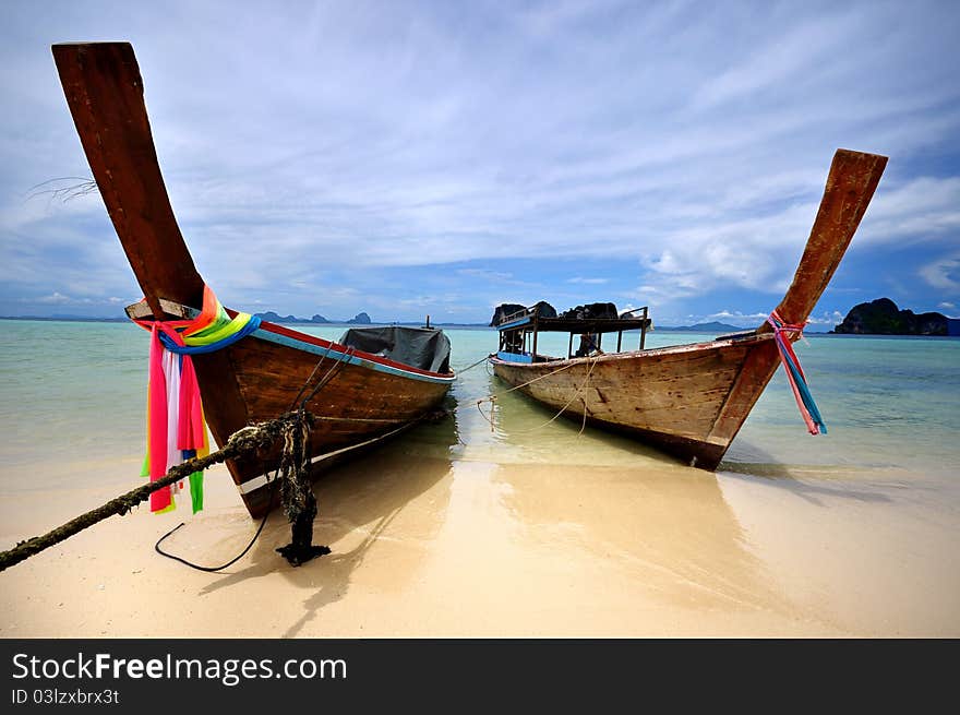 2 Boats in Koh Nghai Thailand