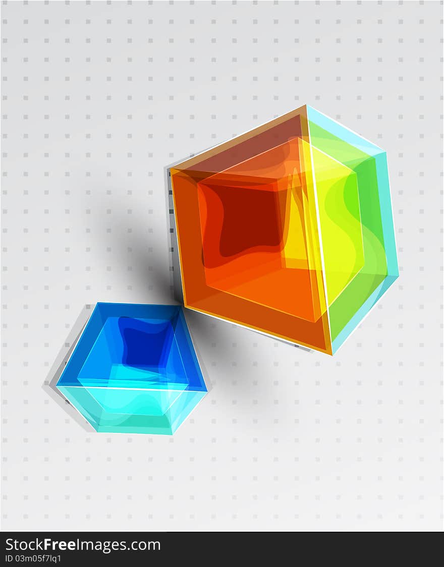 Vector cube background