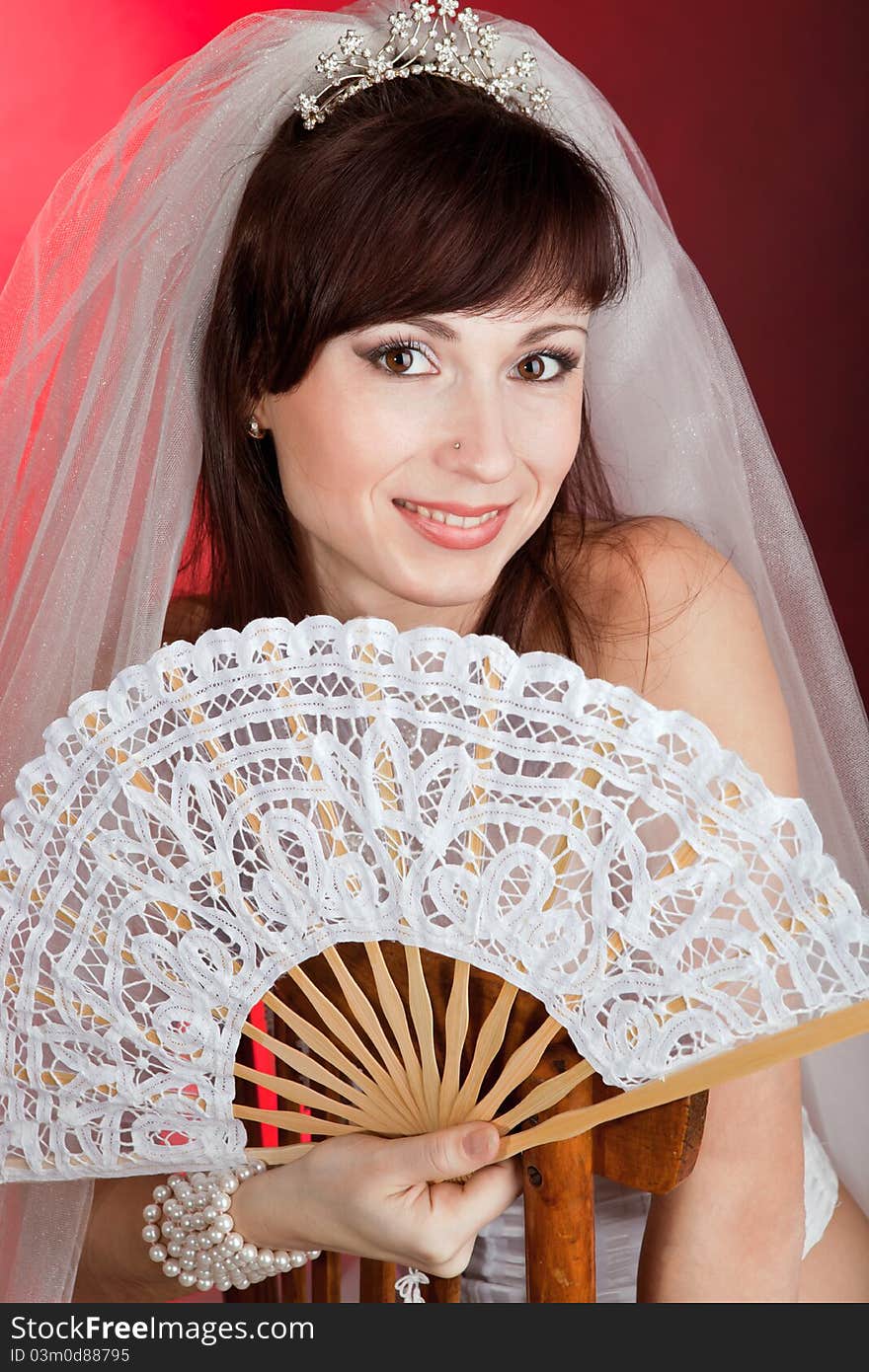 Bride With A Fan