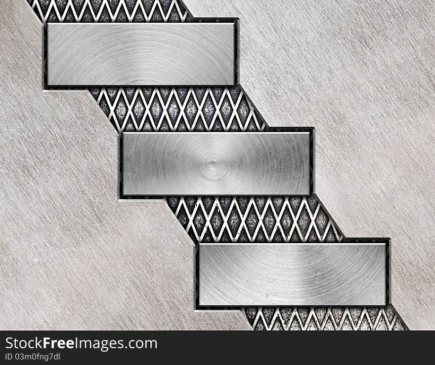 Abstract silver metal plate background. Abstract silver metal plate background.