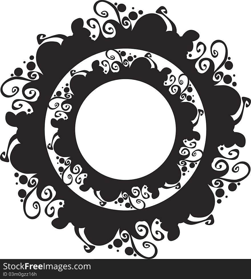 Ornate Abstract Silhouette